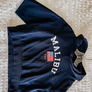 H&M cropped “Malibu” sweatshirt